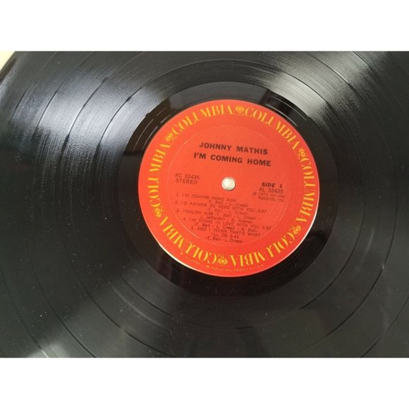 JOHNNY MATHIS  "I'm Coming Home"  1973 Vinyl LP  Columbia KC32435 - Picture 3 of 3